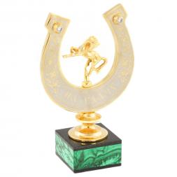 Подкова "На удачу" малахит