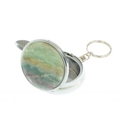 Пепельница карманная камень флюорит 5х5,5х2 см