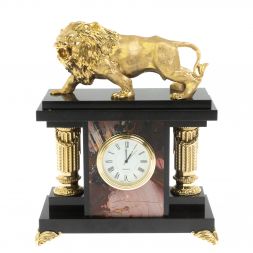 Часы &amp;quot;Лев&amp;quot; из яшмы