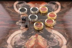 Эксклюзивные нарды &amp;quot;Орнамент&amp;quot; камень яшма Златоуст